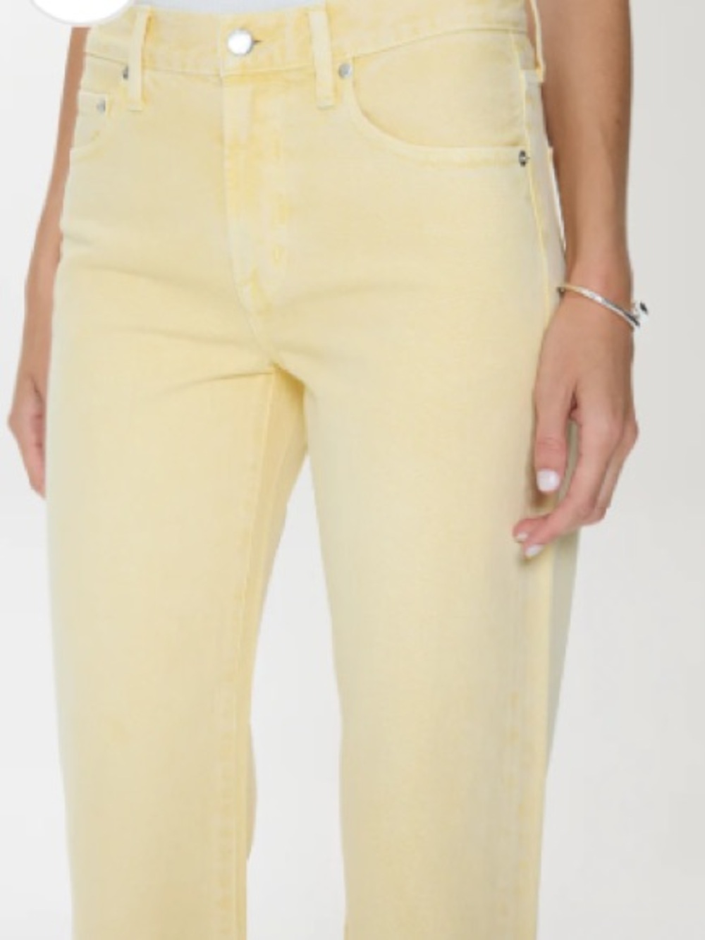 Pistola Lexi Women Jeans in Pale Yellow - Picture 3 of 8